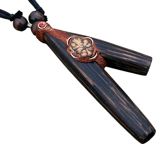 The Ceremonial Sacred Medicine Tools Shop 66 Chakana Journey - Chonta Necklace Kuripe