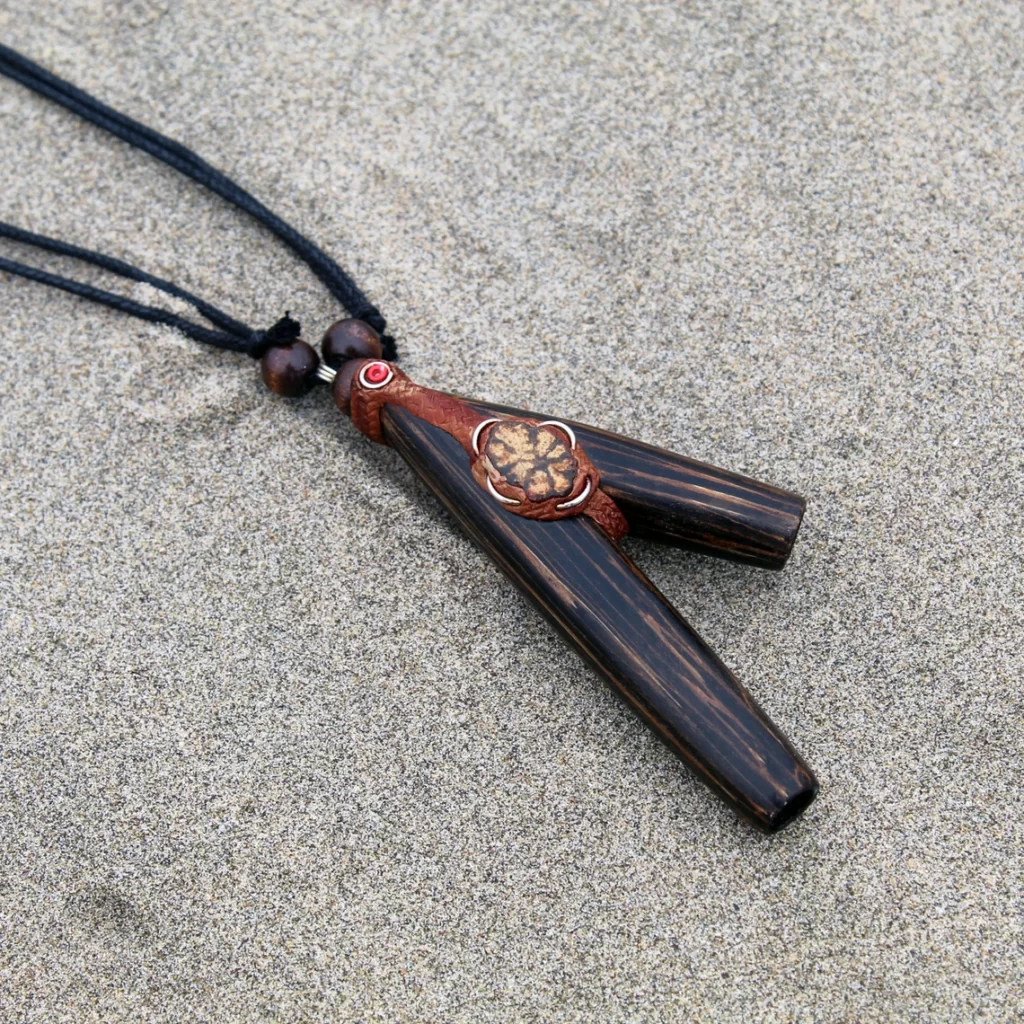 Necklace Kuripe ~ Kuripi | Made of Chonta Wood