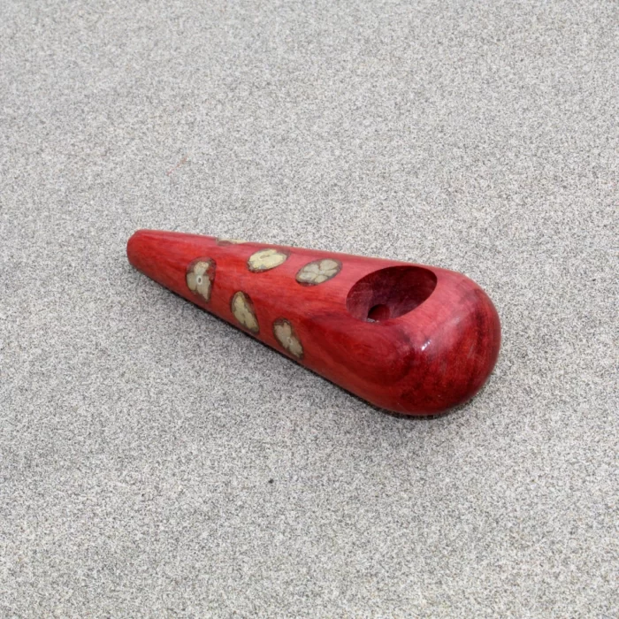 Shamanic Ceremonial Pipe Made of Palo Sangre | Hand Carved