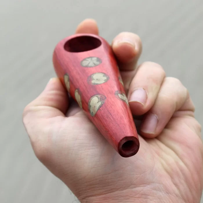 Shamanic Ceremonial Pipe Made of Palo Sangre | Hand Carved