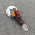 Ceremonial Rattle Owl Pattern