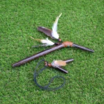 Chonta Kuripe and Tepi Set | Necklace Kuripe | Decorated with Aya Vine, Domestic Feather and Peruvian Turquoise