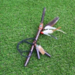 Chonta Kuripe and Tepi Set | Necklace Kuripe | Decorated with Aya Vine, Domestic Feather and Peruvian Turquoise