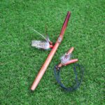 Kuripe Tepi Set | Necklace Kuripe | Made of Palo Sangre | Decorated with Aya Vine, Domestic Feather and Peruvian Turquoise