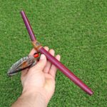 Rose Wood Tepi Applicator | Decorated with Peruvian Turquoise and Domestic Feather