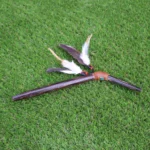 Chonta Wood Tepi Applicator | Decorate Peruvian Turquoise and Domestic Feather