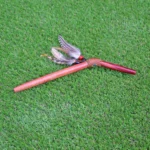 Tepi Applicator made of Palo Sangre | Decorated with Peruvian Turquoise and Domestic Feather