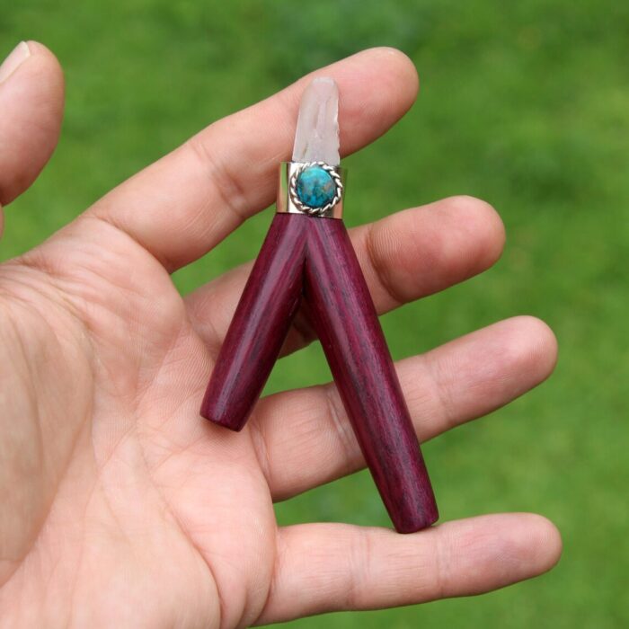 Kuripe Self Applicator Made of Rose Wood