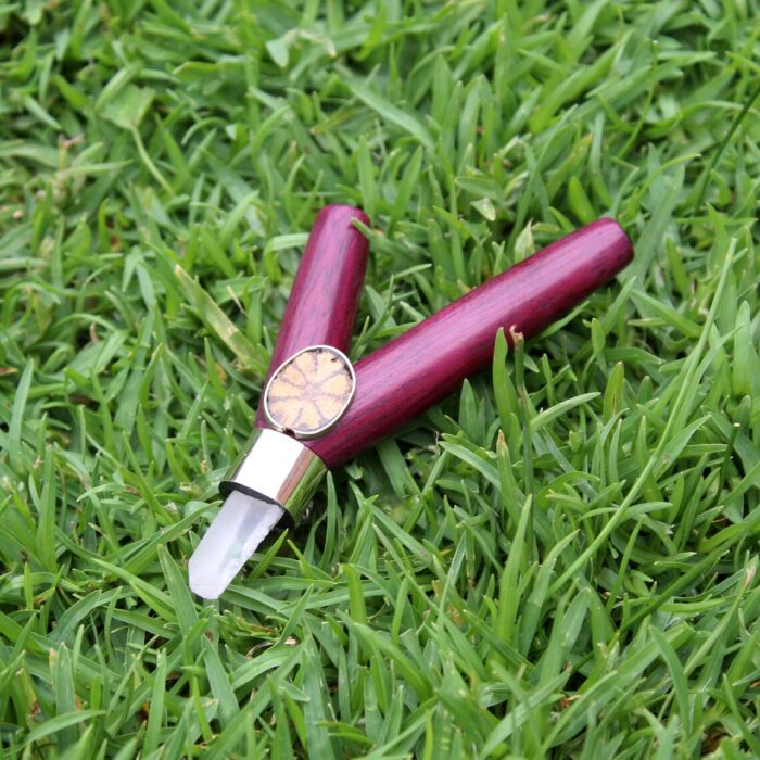 Kuripe Self Applicator Made of Rose Wood