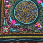 Shipibo Altar Cloth made by Shipibo Female Shaman | 75 cm x 69 cm | Shipibo Embroidery