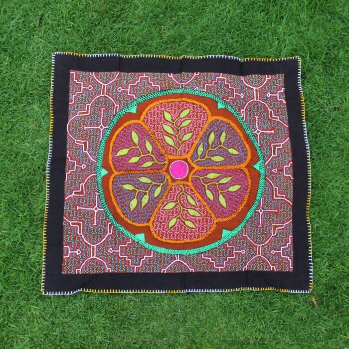 Shipibo Altar Cloth made by Shipibo Female Shaman | 71 cm x 65cm | Shipibo Embroidery