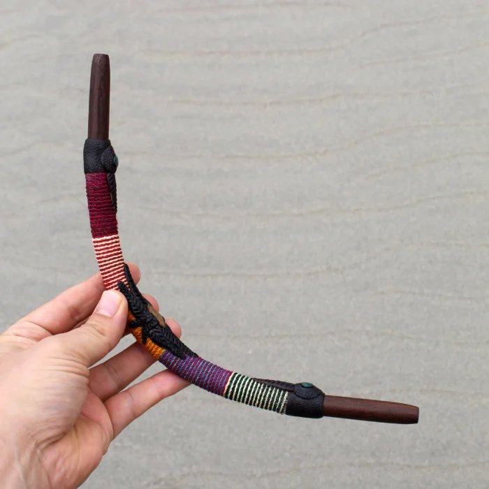 Tepi Applicator made of Madera Negra | Decorated with Chambira ( 100% Organic Rope ) and A piece of Aya Vine