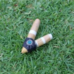 Kuripe ~ Kuripi Self Applicator | Made of Palo Santo and Llama Bone | Decorated with Peruvian Turquoise | From Amazon Rainforest Peru