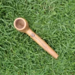 Handmade Tobacco Pipe Made of Moana | Mapacho Pipe | Hand Carved | With a piece of Aya Vine