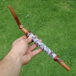 Algarrobo Tepi Applicator | Decorate Peruvian Turquoise, A piece of Aya Vine and Shipibo Fabric