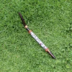 Chonta Wood Tepi Applicator | Decorate Peruvian Turquoise, A piece of Aya Vine and Shipibo Fabric