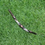 Tepi Applicator made of Chonta Wood | Decorated with Shipibo Pattern, a piece of Aya Vine and Peruvian Turquoise