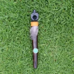 Eagle Head Ceremonial Pipe | Peace Pipe | Made of Chonta Wood and Machu Picchu Stone | Decorated with Peruvian Turquoise and Feather