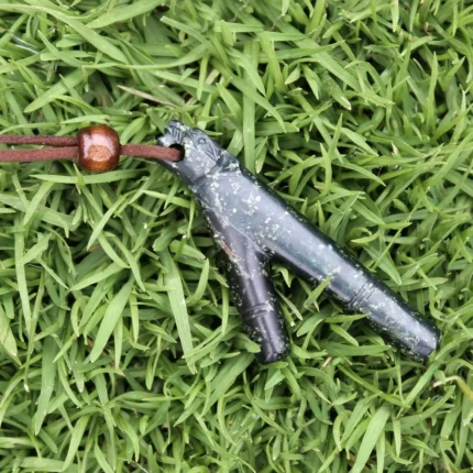 Jaguar Head Kuripe Self Applicator Made of Machu Picchu Stone Washable