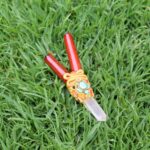 Palo Sangre Wood Kuripe Self Applicator | Decorated with Clear Quartz, Beads and Peruvian Turquoise Stone