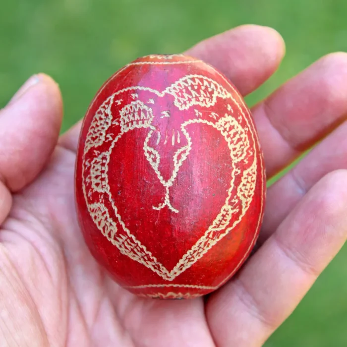 Peruvian Rattle | Egg Shaped | Little Head Shipibo Shamanic Ceremonial Shaman Rattle | Head Diameter average 5 - 6 cm.