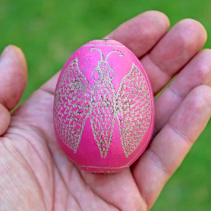 Peruvian Rattle | Egg Shaped | Little Head Shipibo Shamanic Ceremonial Shaman Rattle | Head Diameter average 5 - 6 cm.