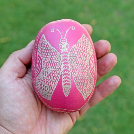 Medium Head Egg Shaped Ceremonial Shaman Rattle from Peru | Shipibo Shamanic Ceremonial | Head Diameter average 7 - 8 cm.