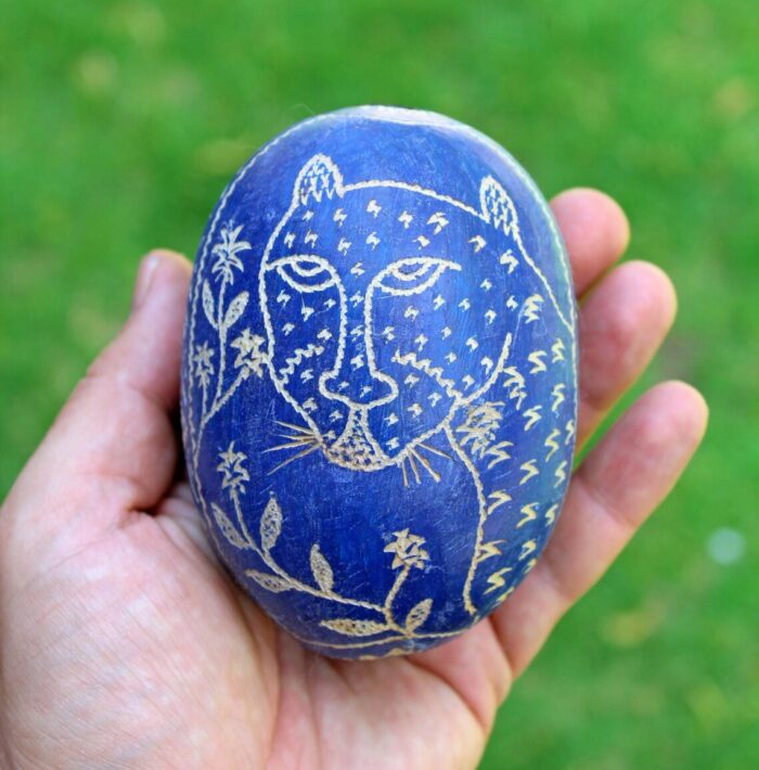 Medium Head Egg Shaped Ceremonial Shaman Rattle from Peru | Shipibo Shamanic Ceremonial | Head Diameter average 7 - 8 cm.