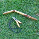 Kuripe Tepi Set | Necklace Kuripe | Made of Palo Santo | Decorated with A piece of Aya Vine, Clear Quartz and Peruvian Turquoise