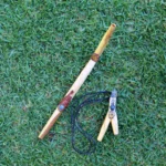 Kuripe Tepi Set | Necklace Kuripe | Made of Palo Santo | Decorated with A piece of Aya Vine, Clear Quartz and Peruvian Turquoise