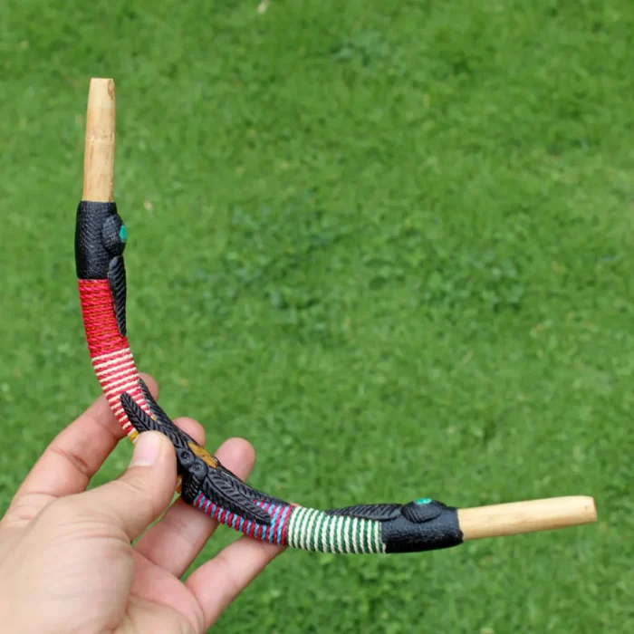 Tepi Applicator made of Palo Santo | Decorated with Chambira ( 100% Organic Rope ) and A piece of Amazon Rainforest Wood