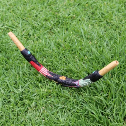 Tepi Applicator made of Palo Santo | Decorated with Chambira ( 100% Organic Rope ) and A piece of Amazon Rainforest Wood