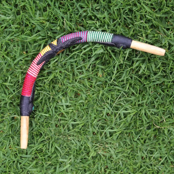 Tepi Applicator made of Palo Santo | Decorated with Chambira ( 100% Organic Rope ) and A piece of Amazon Rainforest Wood