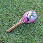 Peruvian Ceremonial Shaman Rattle ( Maracas ) | Handle part made of Aya Vine | Hummingbird Hand Painted | Decorated with Watana