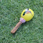 Peruvian Ceremonial Shaman Rattle ( Maracas ) | Handle part made of Aya Vine | Hummingbird Hand Painted | Decorated with Watana