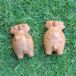 Pachamama and Pachatata Ceremonial Shaman Rattle ( Maracas ) from Peru | Made of Clay