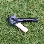 Chakana Stone Kuripe Self Applicator | Made of Machu Picchu Stone and Llama Bone