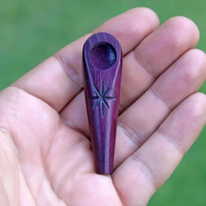 3 Units Ceremonial Pipe Made of Rose Wood, Chonta Wood and Algarrobo