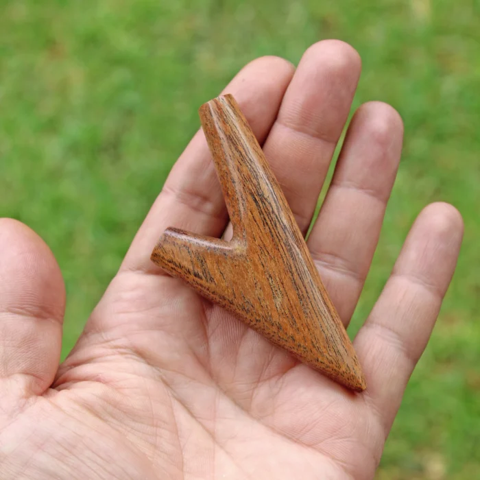 Single Block Kuripe Self Applicator| Made of Algarrobo | From Amazon Rainforest Pucallpa Peru | Ready to DIY