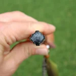 Chakana Shaped Shamanic Rattle | Handle part made of Machu Picchu Stone | Decorated with Domestic Feather | Peruvian Musical Instruments