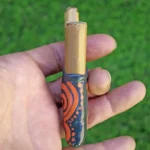 Bamboo Kuripe Self Applicator | Hand Painted | From Amazon Rainforest