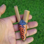 Bamboo Kuripe Self Applicator | Hand Painted | From Amazon Rainforest