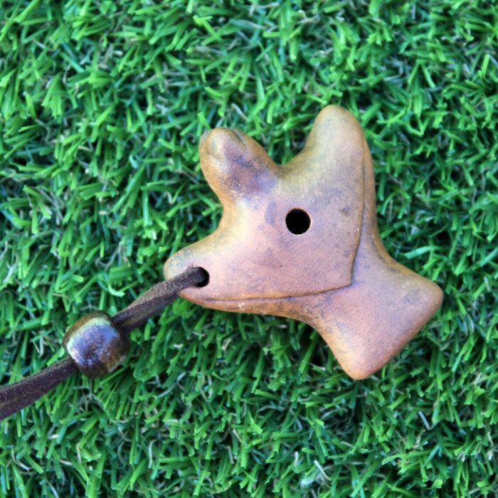 Shamanic Condor Whistle Necklace – Handcrafted Clay Pendant for Ceremonial Sound Healing & Calling the Ancestors Spirits