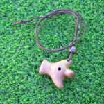 Shamanic Condor Whistle Necklace – Handcrafted Clay Pendant for Ceremonial Sound Healing & Calling the Ancestors Spirits