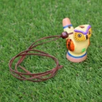 Owl Shaped Clay Whistle Necklace For Shamanic Ceremony and Calling the Ancestors Spirits