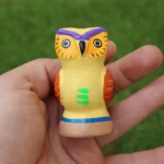 Owl Shaped Clay Whistle Necklace For Shamanic Ceremony and Calling the Ancestors Spirits