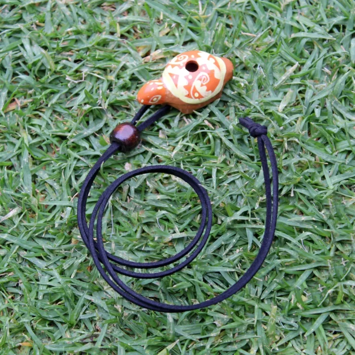 Clay Turle Whistle Necklace