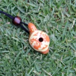 Clay Turle Whistle Necklace