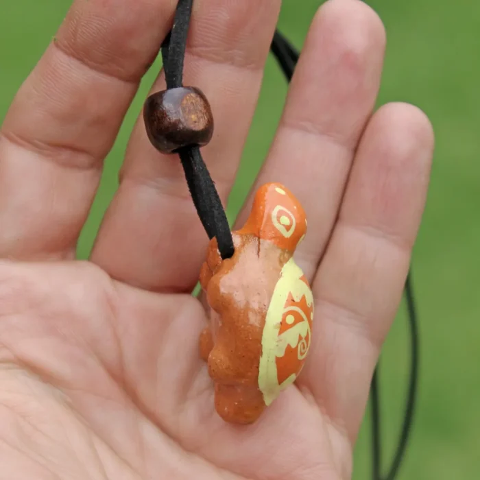 Clay Turle Whistle Necklace