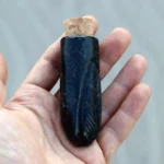 Hapeh Bottle | Made of Machu Picchu Stone | Decorated with Triple (K'intu) Coca Leaf Pattern | Washable